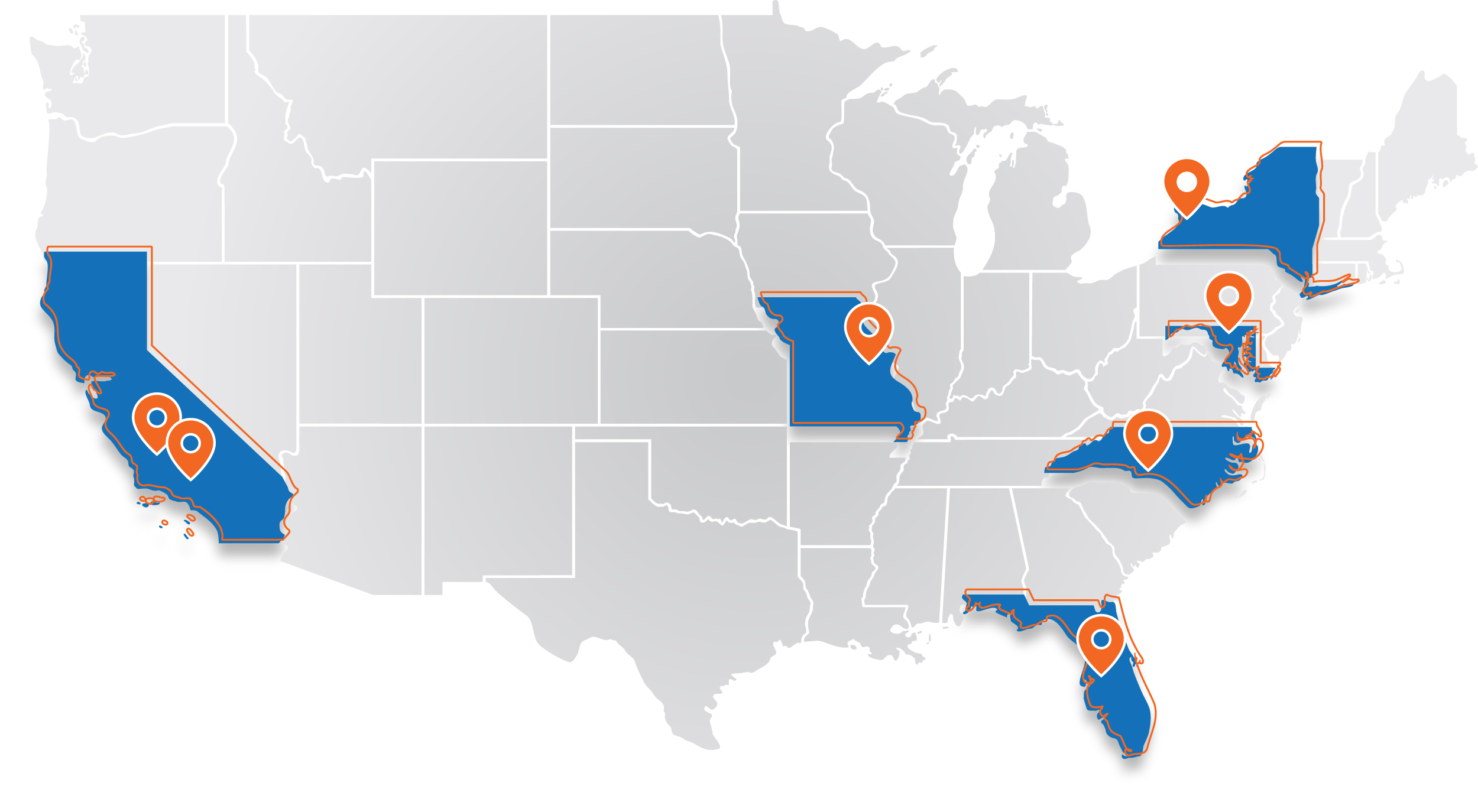 ADDMAN has seven locations throughout the United States