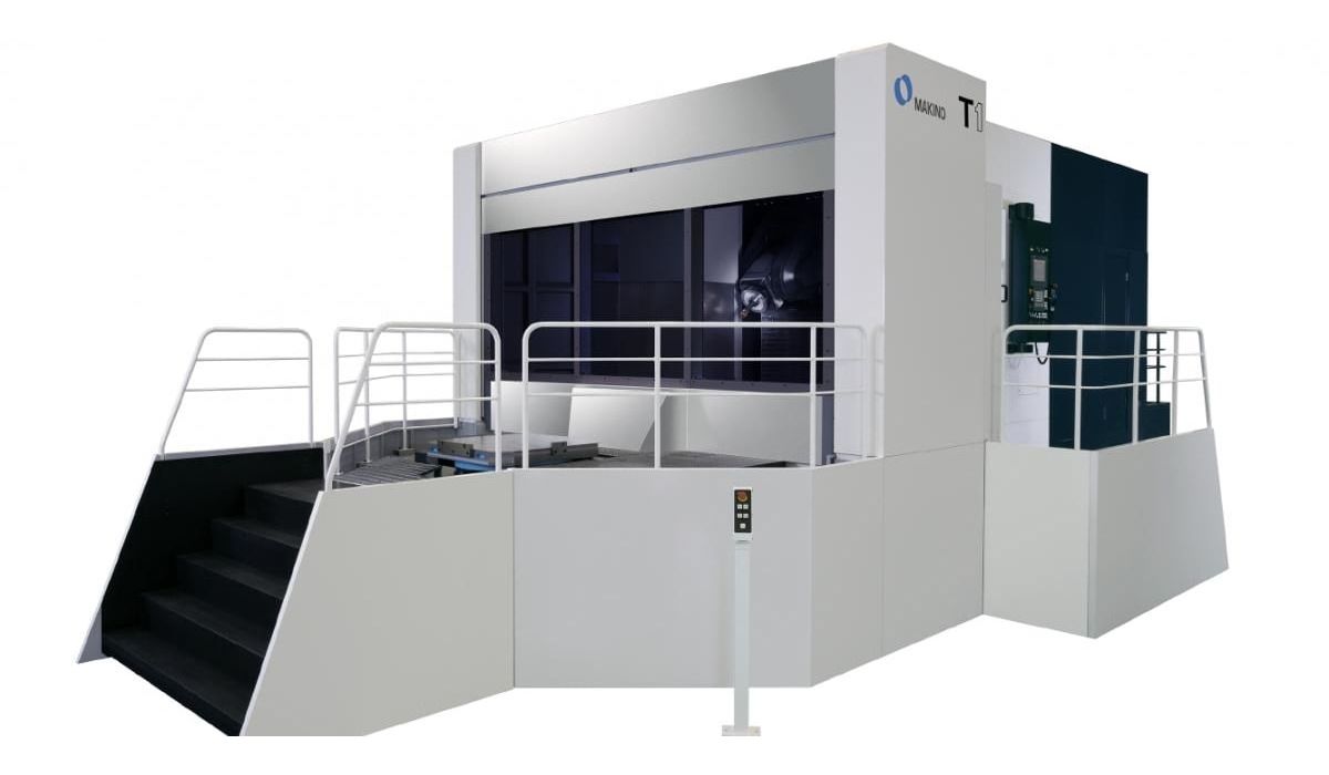 Makino T1 horizontal machining center used for precision CNC manufacturing at ADDMAN's Wright City facility.