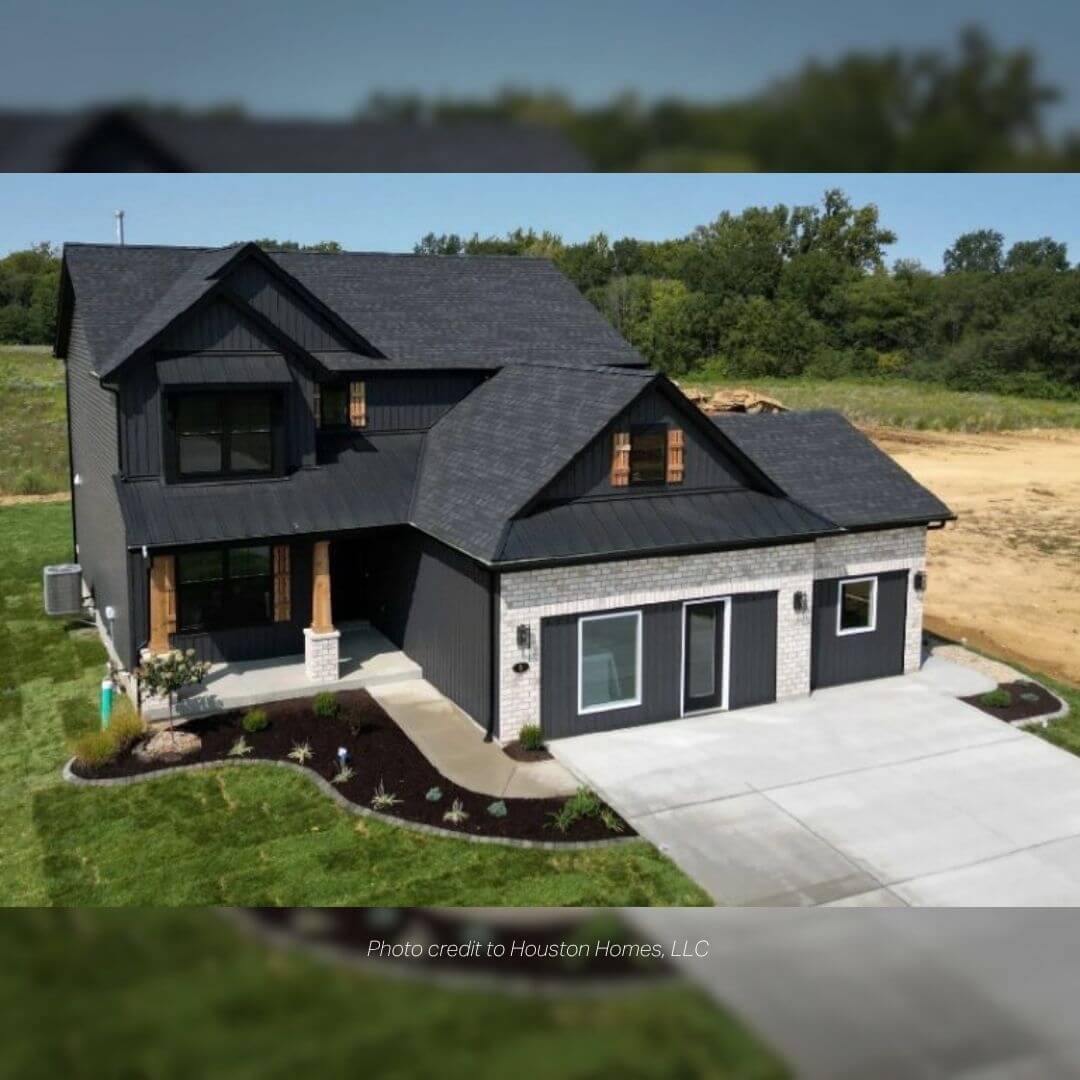 Modern newly built home in the Wright City, Missouri area.